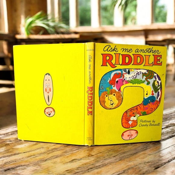 VINTAGE Ask Me Another Riddle - Illustrated by Crosby Bonsall - Hardcover - Picture 3 of 14